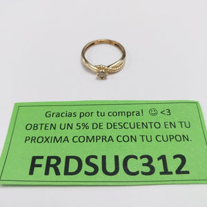 SOLITARIO ORO 10 K 1.9 GRMS (SEMINUEVO)