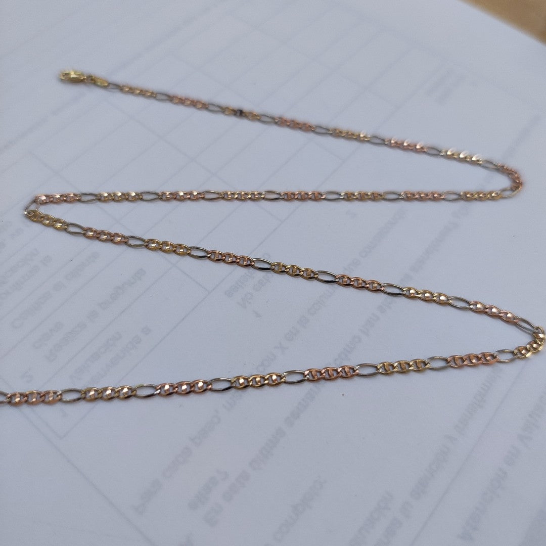CADENA ORO COMBINADO 14 K 5,02 GRMS (SEMINUEVO)