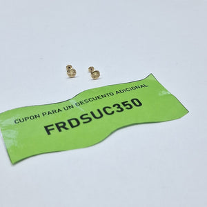 BROQUELES BROQUEL FIG BOTON RAYADO 14K 0.1577 GR (NUEVO)