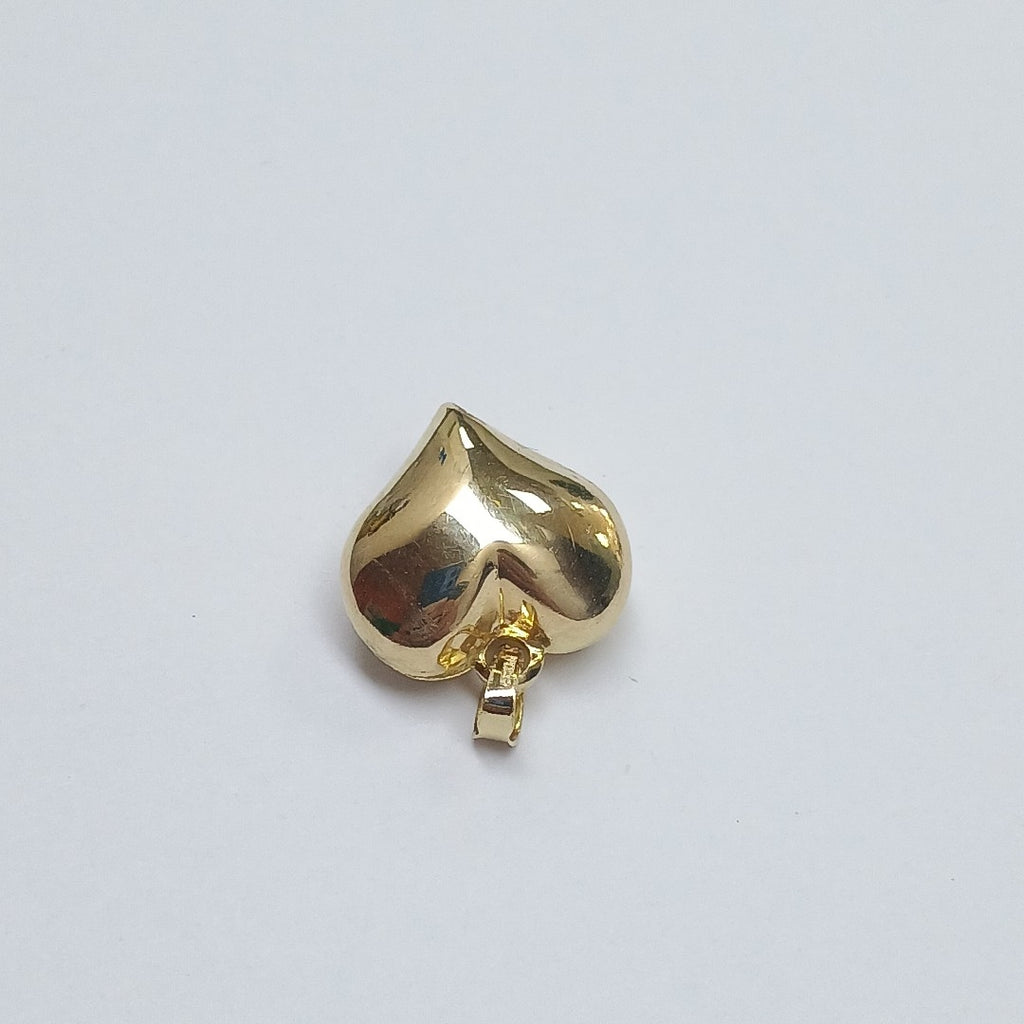 DIJE TEJIDO CORAZON LISO 14K 1.4 GR (NUEVO)