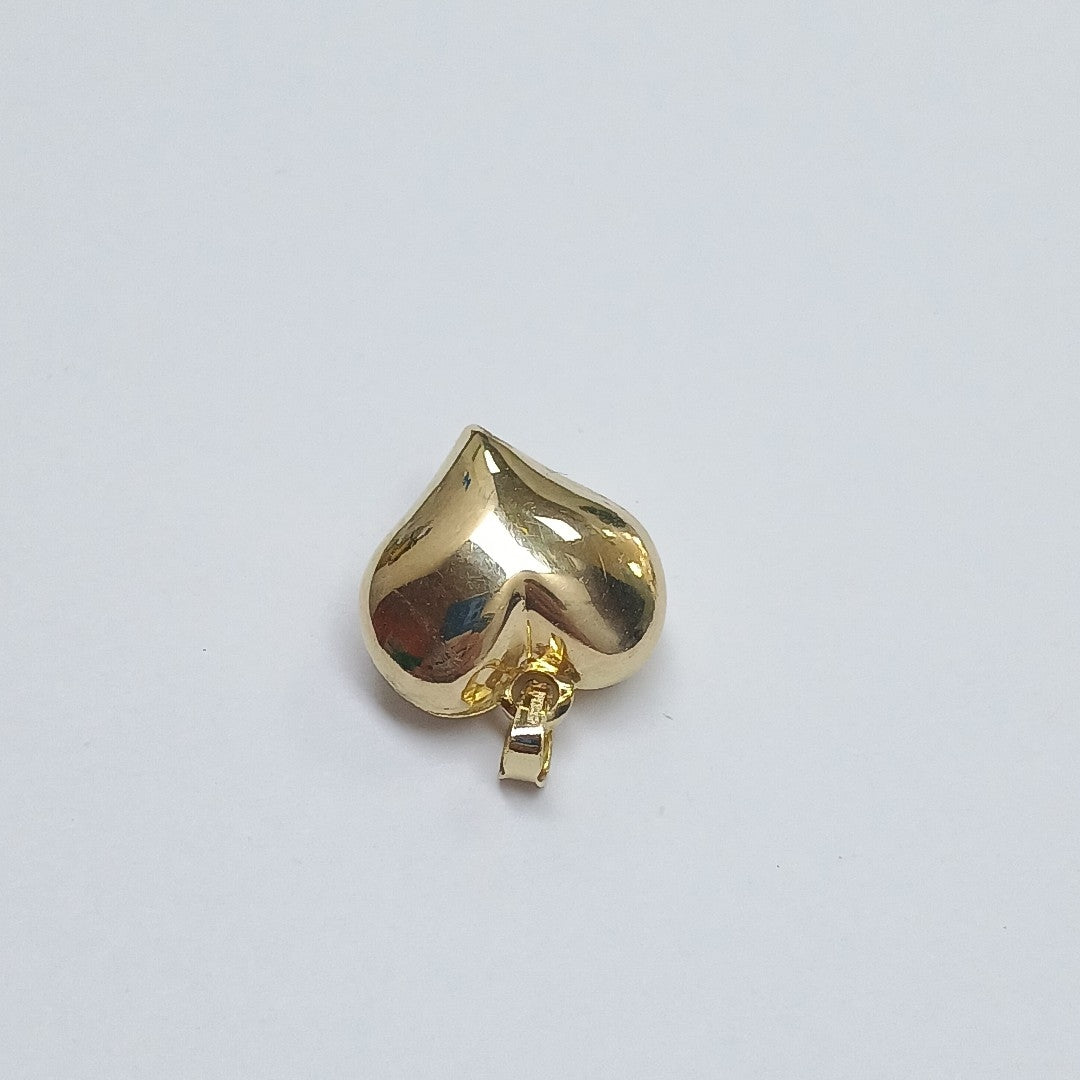 DIJE TEJIDO CORAZON LISO 14K 1.4 GR (NUEVO)