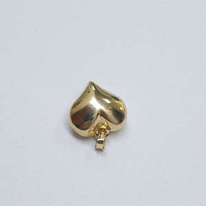 DIJE TEJIDO CORAZON LISO 14K 1.4 GR (NUEVO)