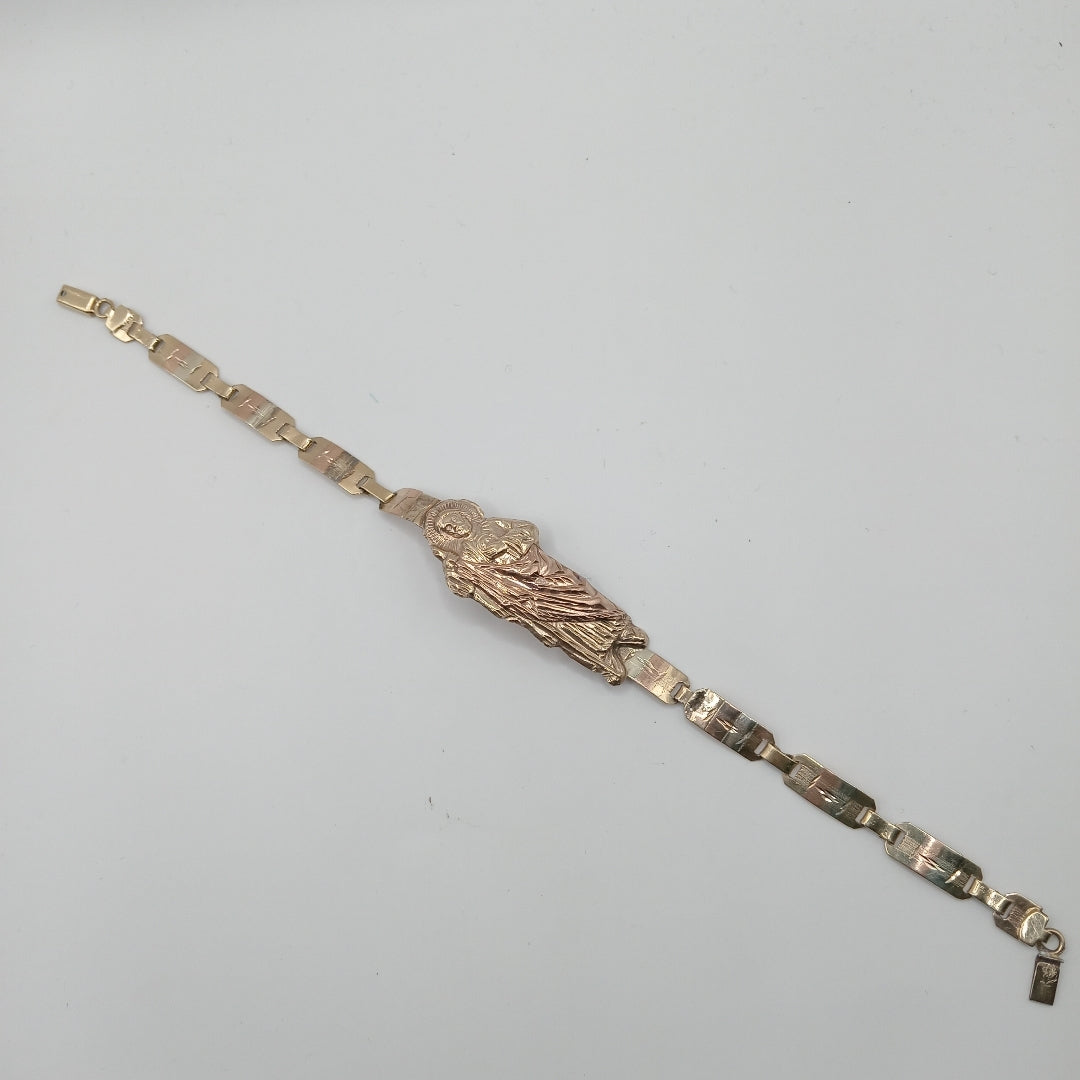 PULSERA ORO COMBINADO 10 K 8.3 GRMS (SEMINUEVO)