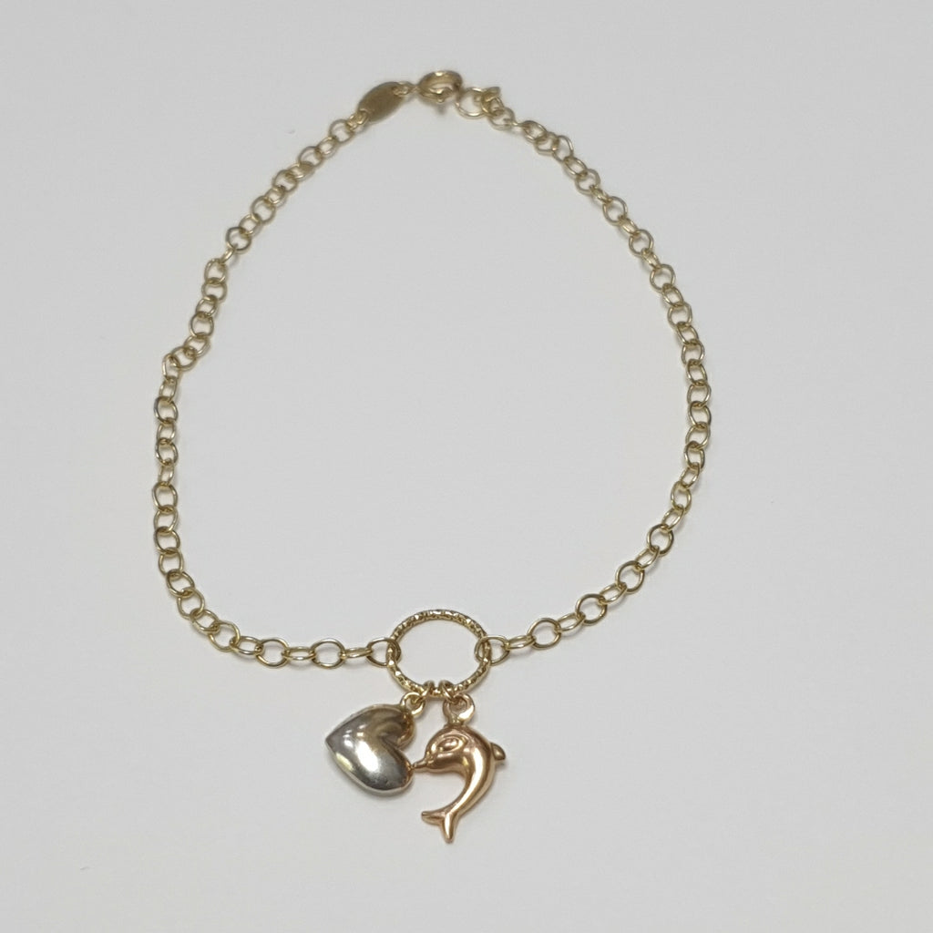 PULSERA ORO COMBINADO 14 K 1,90 GRMS (SEMINUEVO)