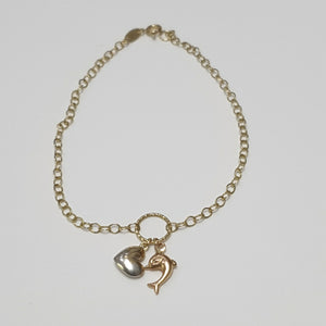 PULSERA ORO COMBINADO 14 K 1,90 GRMS (SEMINUEVO)