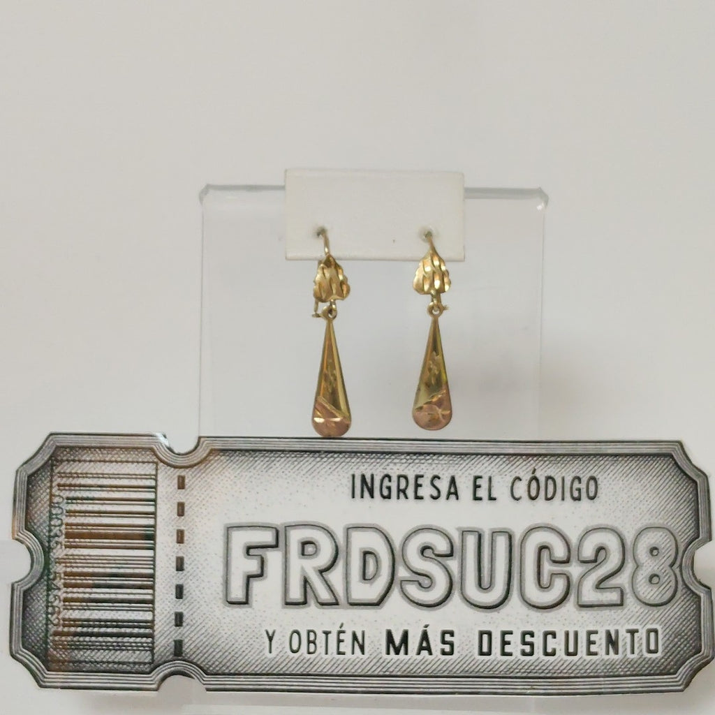 ARETES PAR ORO 8 K 1,30 GRMS (SEMINUEVO)