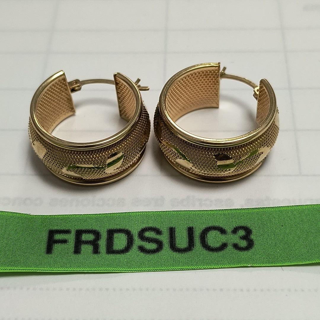 ARRACADAS PAR ORO 14 K 5.7 GRMS (SEMINUEVO)