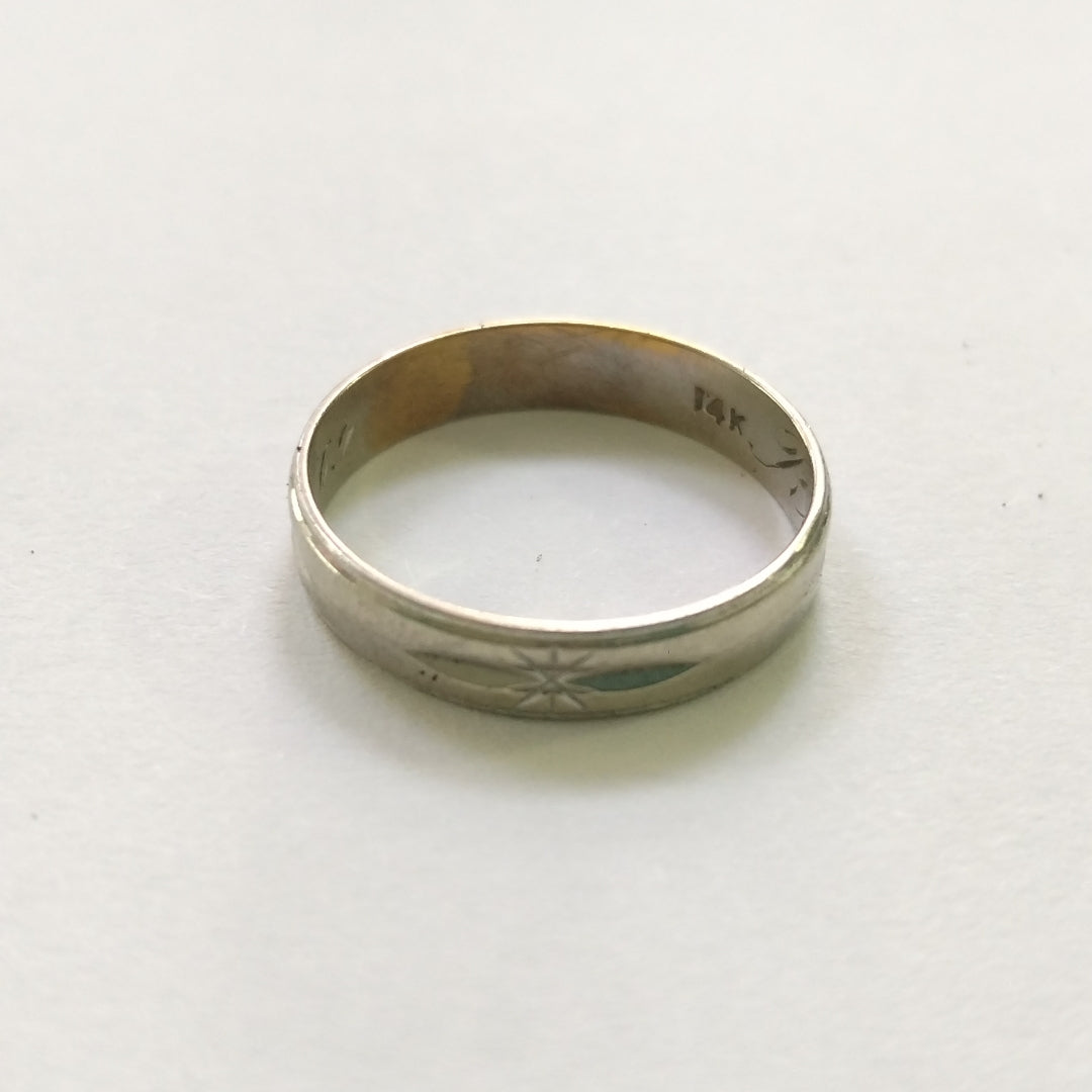 ARGOLLA ORO, ORO BLANCO 10 K 0.7 GRMS (SEMINUEVO)