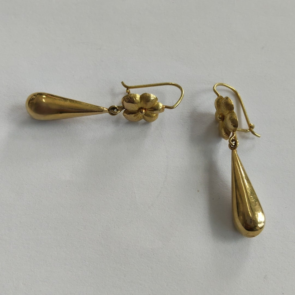ARETES PAR ORO 18 K 2.3 GRMS (SEMINUEVO)