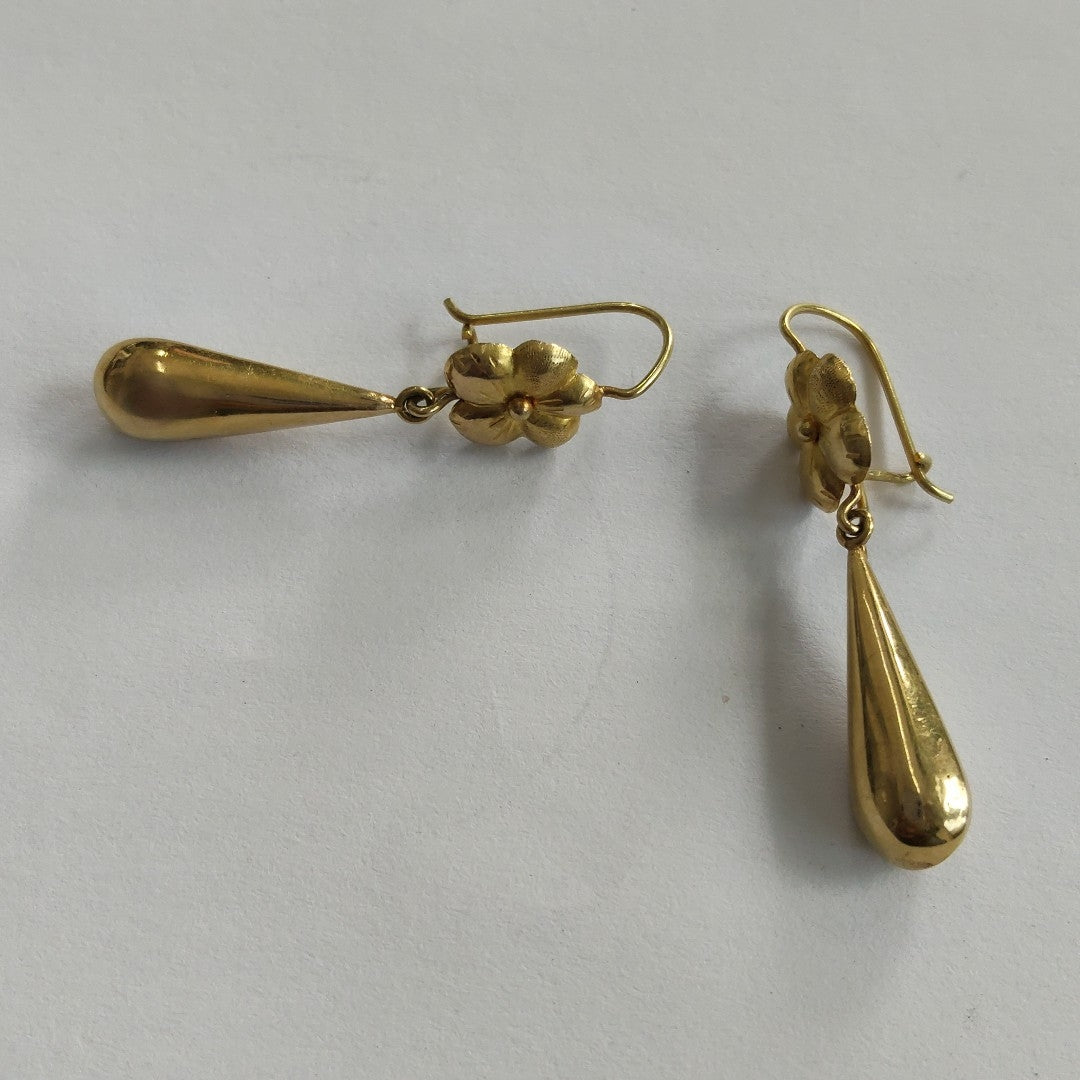 ARETES PAR ORO 18 K 2.3 GRMS (SEMINUEVO)