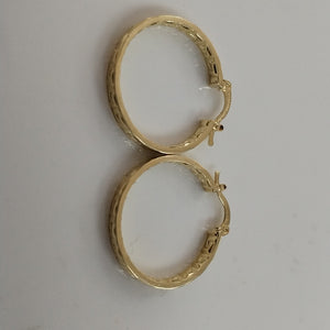ARETES TEJIDO ARRACADA CON GRECAS 14K 2.8 GR (NUEVO)
