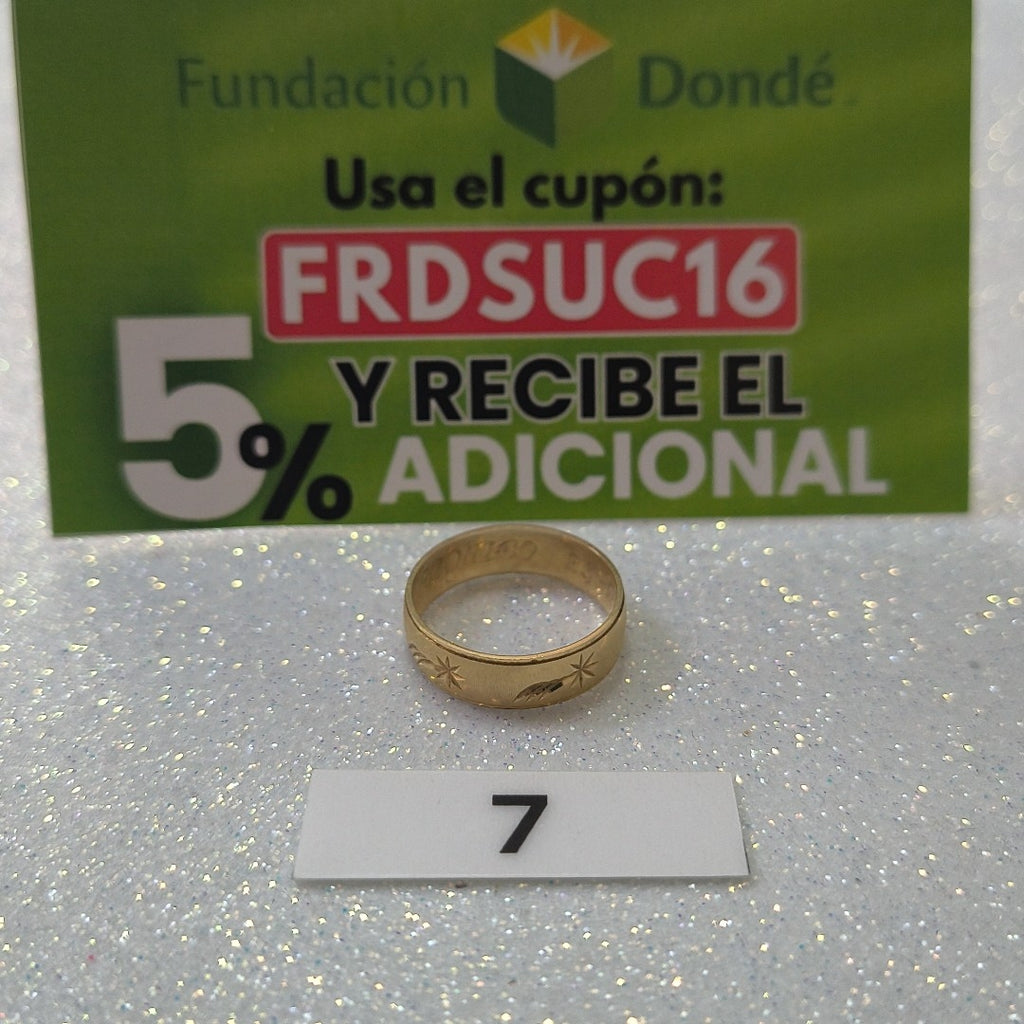 ARGOLLA ORO 14 K 2,10 GRMS (SEMINUEVO)