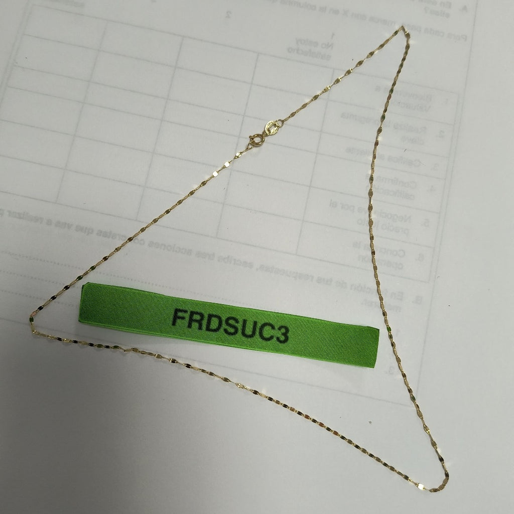 CADENA ORO 14 K 0.7 GRMS (SEMINUEVO)