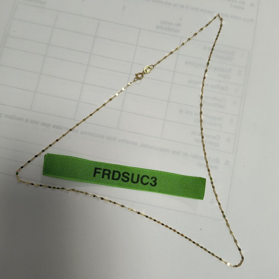 CADENA ORO 14 K 0.7 GRMS (SEMINUEVO)