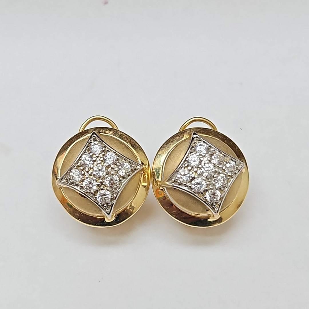 ARETES PAR ORO 14 K 7.8 GRMS (SEMINUEVO)