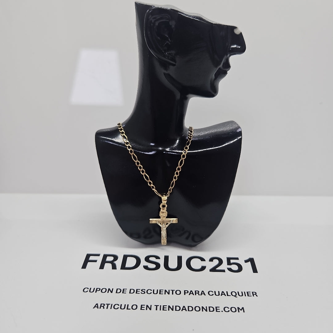 CADENA, CRUZ ORO 10 K 3.9 GRMS (SEMINUEVO)