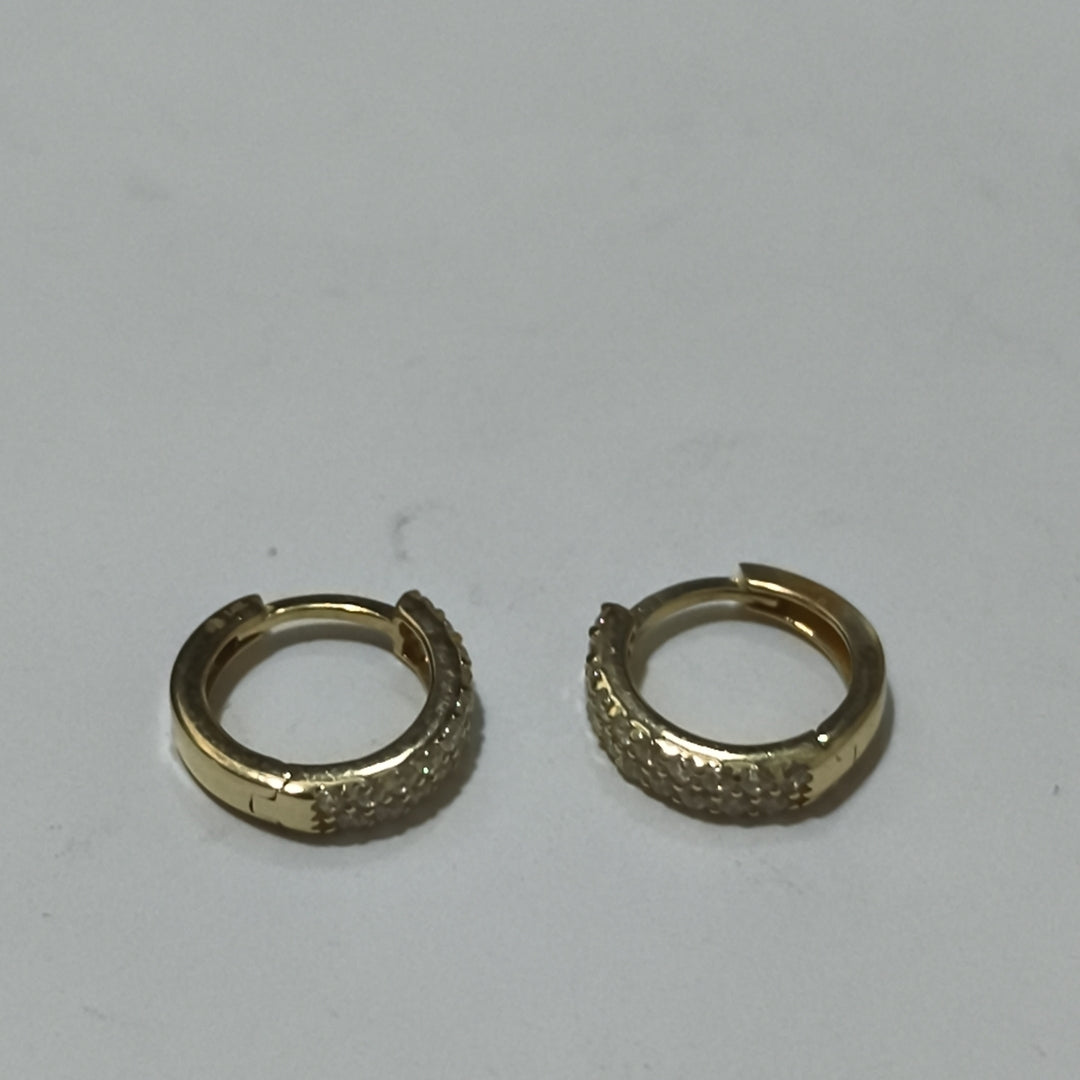 ARRACADAS PAR ORO 14 K 1.5 GRMS (SEMINUEVO)