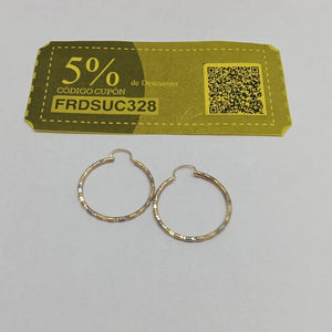ARRACADAS PAR ORO 14 K 2.3 GRMS (SEMINUEVO)