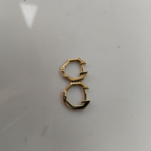 ARETES HUGIES C CIRCONIAS 14K 1.5 GR (NUEVO)