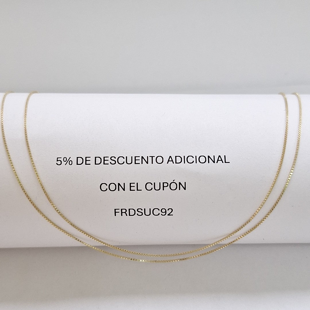 CADENA VENECIANO 14K 55 CM 1.7 GR (NUEVO)