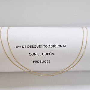 CADENA VENECIANO 14K 55 CM 1.7 GR (NUEVO)
