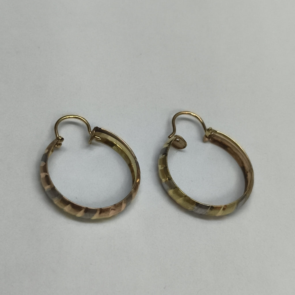 ARRACADAS PAR ORO COMBINADO 10 K 2,20 GRMS (SEMINUEVO)