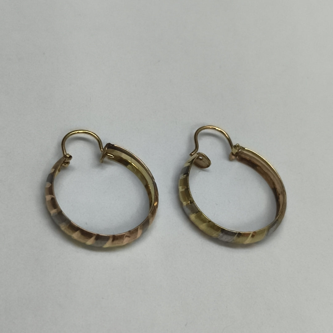 ARRACADAS PAR ORO COMBINADO 10 K 2,20 GRMS (SEMINUEVO)