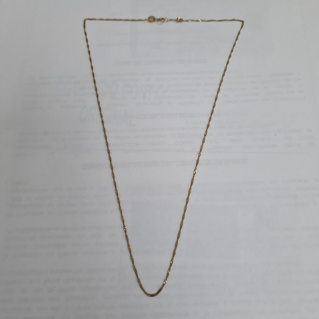 CADENA ORO 14 K 1,30 GRMS (SEMINUEVO)