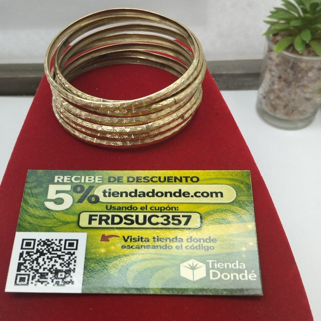 SEMANARIO DE ARGOLLAS ORO 14 K 38,30 GRMS (SEMINUEVO)