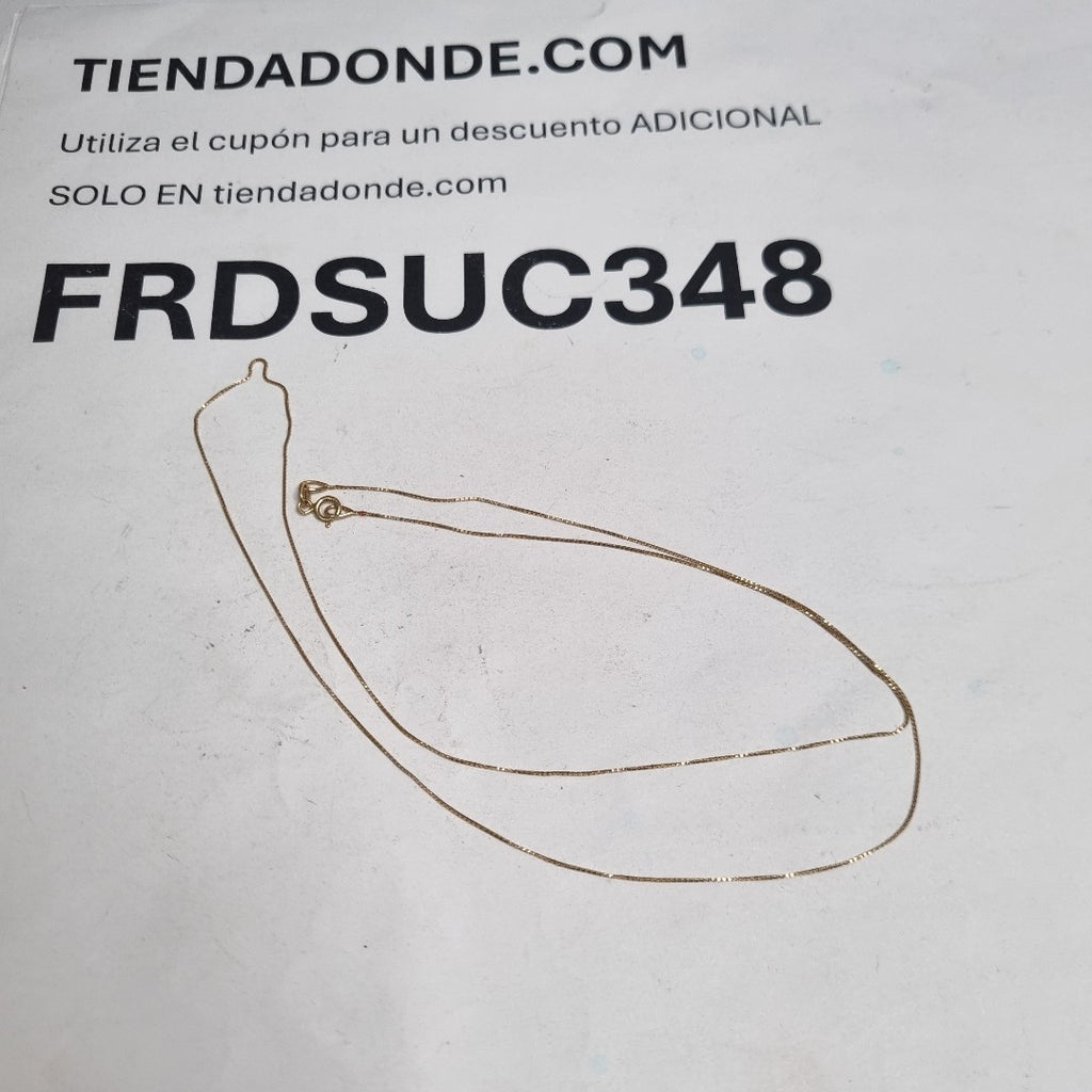 CADENA ORO 14 K 0.9 GRMS (SEMINUEVO)