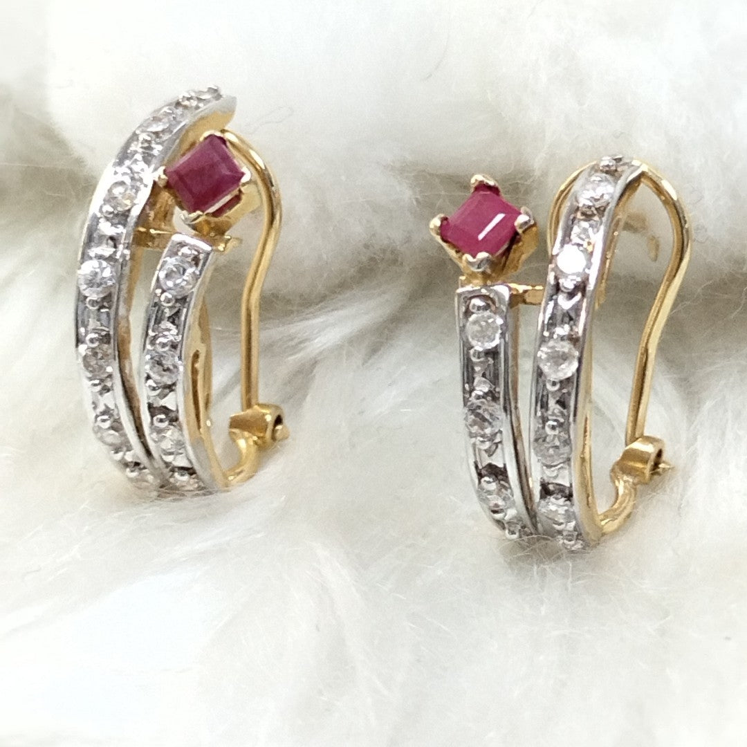ARETES PAR ORO 14 K 4.6 GRMS (SEMINUEVO)