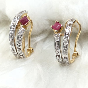 ARETES PAR ORO 14 K 4.6 GRMS (SEMINUEVO)