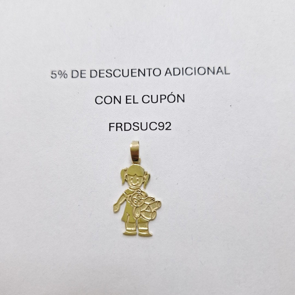DIJE NIÑA 10K 1 GR (NUEVO)