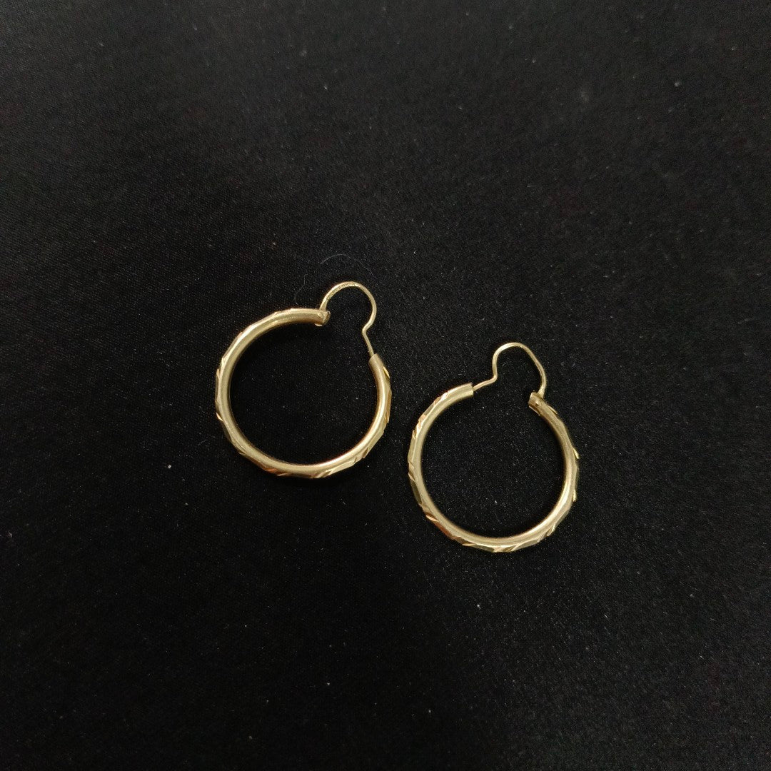 ARRACADAS PAR ORO 14 K 1.6 GRMS (SEMINUEVO)