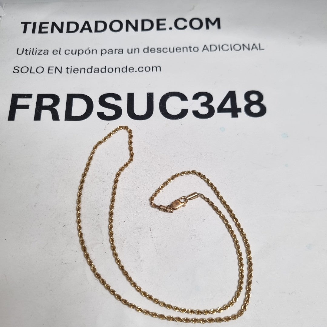CADENA ORO 14 K 2,60 GRMS (SEMINUEVO)