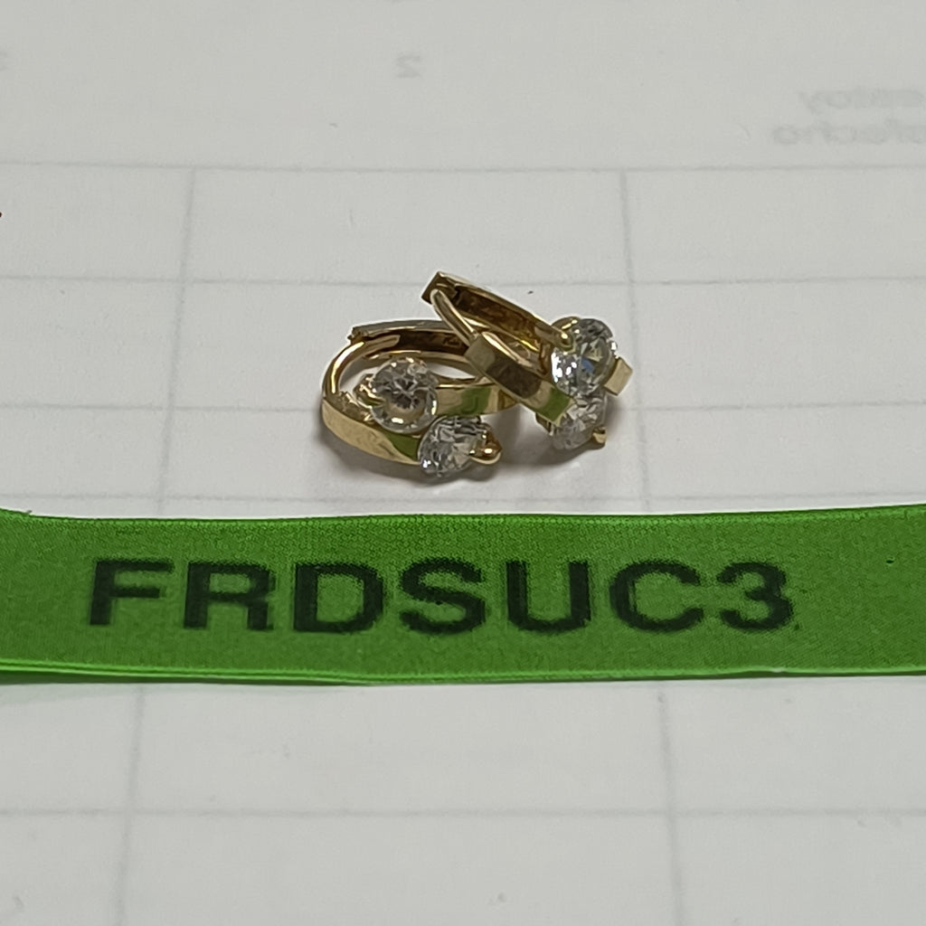 ARRACADAS PAR ORO 14 K 2,00 GRMS (SEMINUEVO)