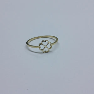 ANILLOS ANILLITO FIG TREBOL 10K TALLA 7 0.8 GR (NUEVO)