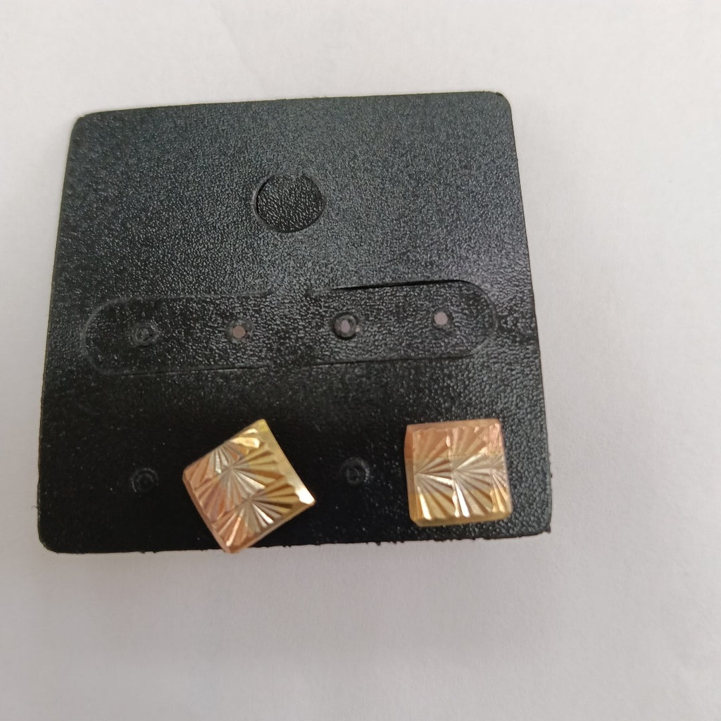 ARETES PAR ORO COMBINADO 10 K 1.3 GRMS (SEMINUEVO)