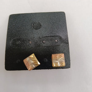 ARETES PAR ORO COMBINADO 10 K 1.3 GRMS (SEMINUEVO)