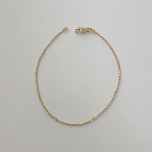 PULSERA TORZAL 14K 18 CM 1.3 GR (NUEVO)