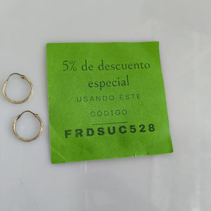 ARRACADAS PAR ORO 14 K 1.3 GRMS (SEMINUEVO)