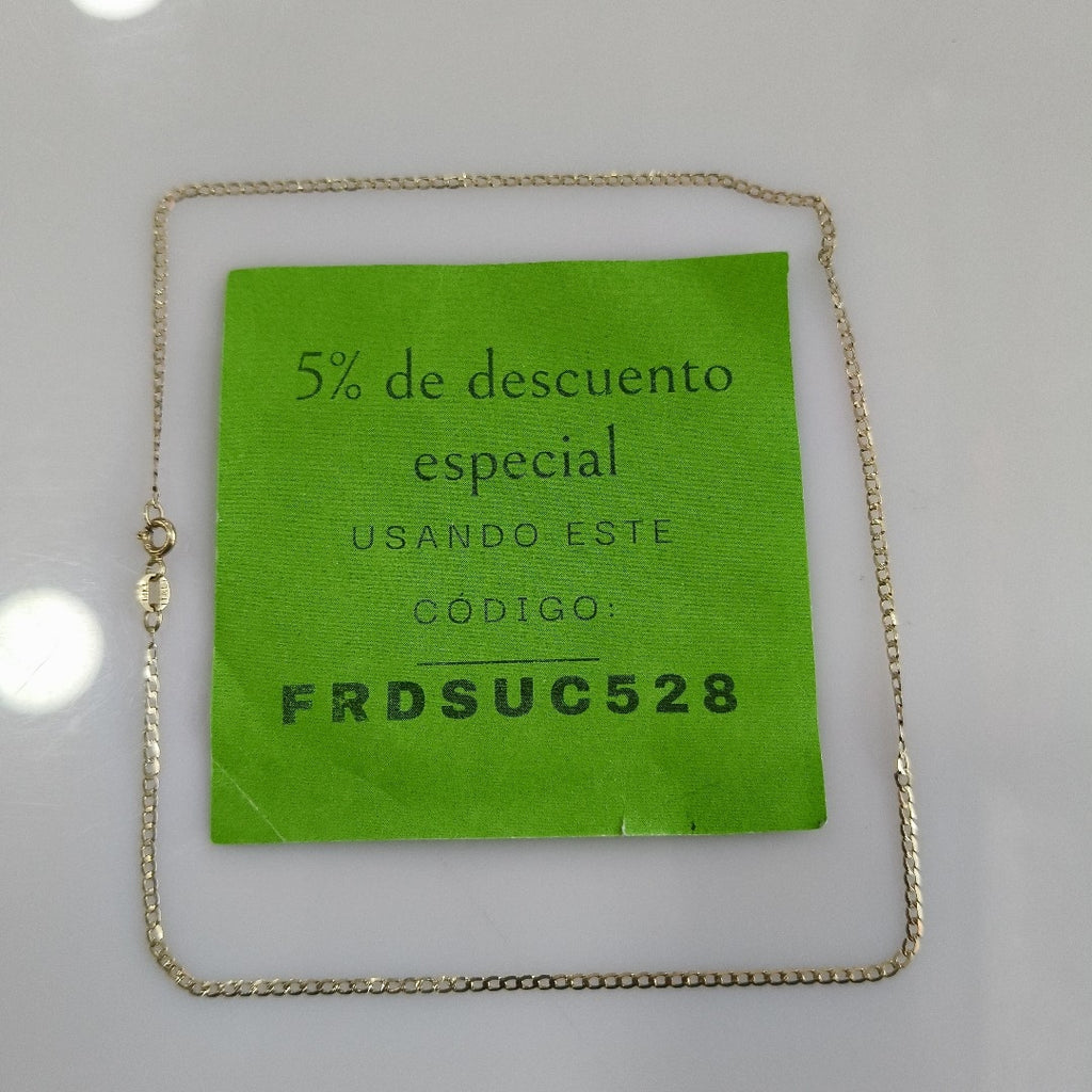 CADENA ORO 14 K 1,60 GRMS (SEMINUEVO)