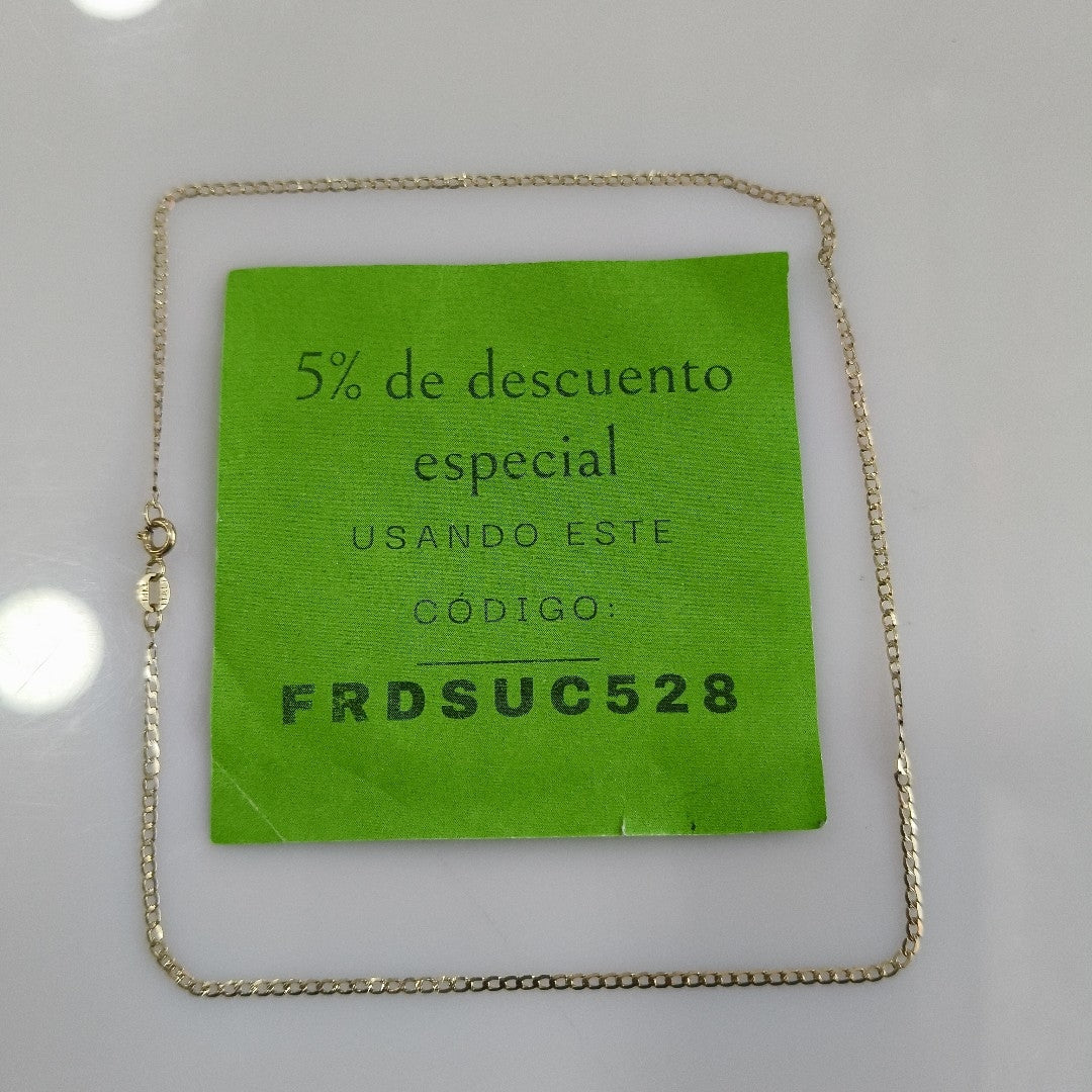 CADENA ORO 14 K 1,60 GRMS (SEMINUEVO)