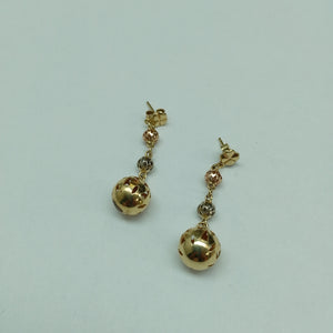 BROQUELES PAR ORO, ORO COMBINADO 14 K 4 GRMS (SEMINUEVO)