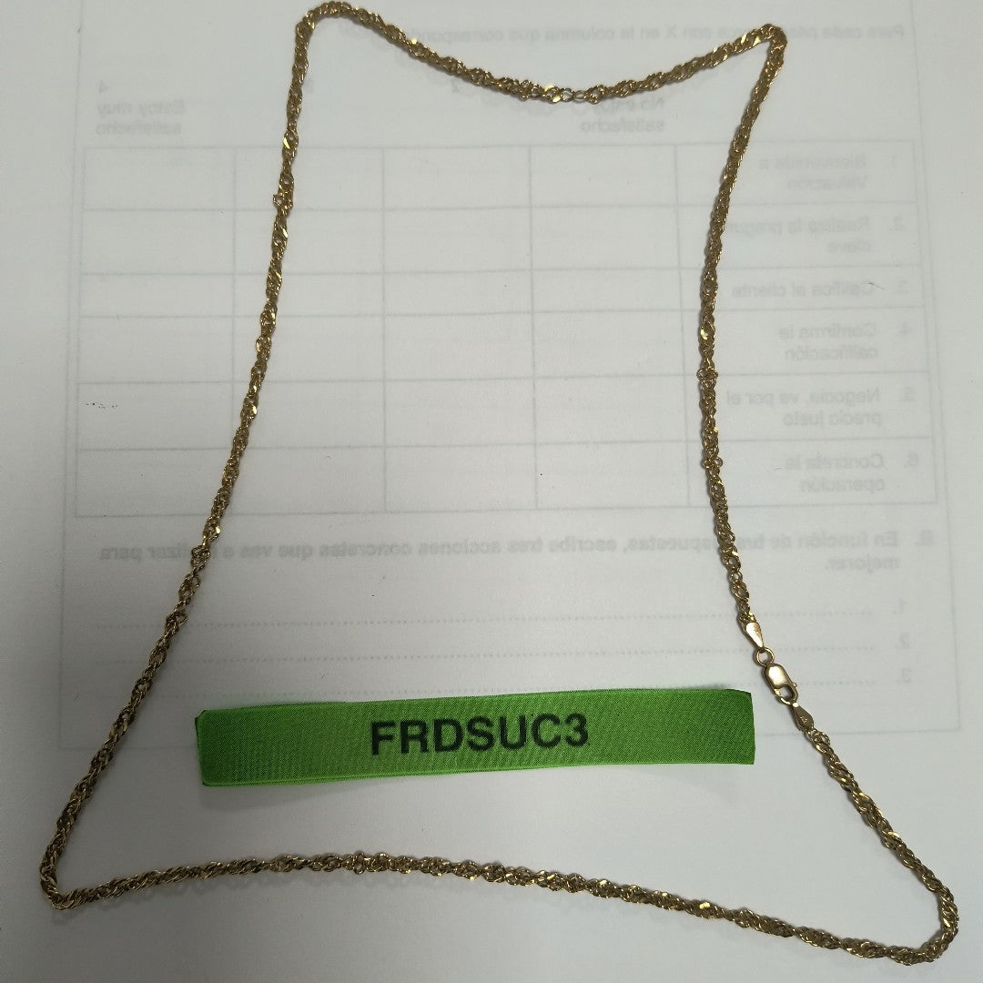 CADENA ORO 10 K 3,00 GRMS (SEMINUEVO)
