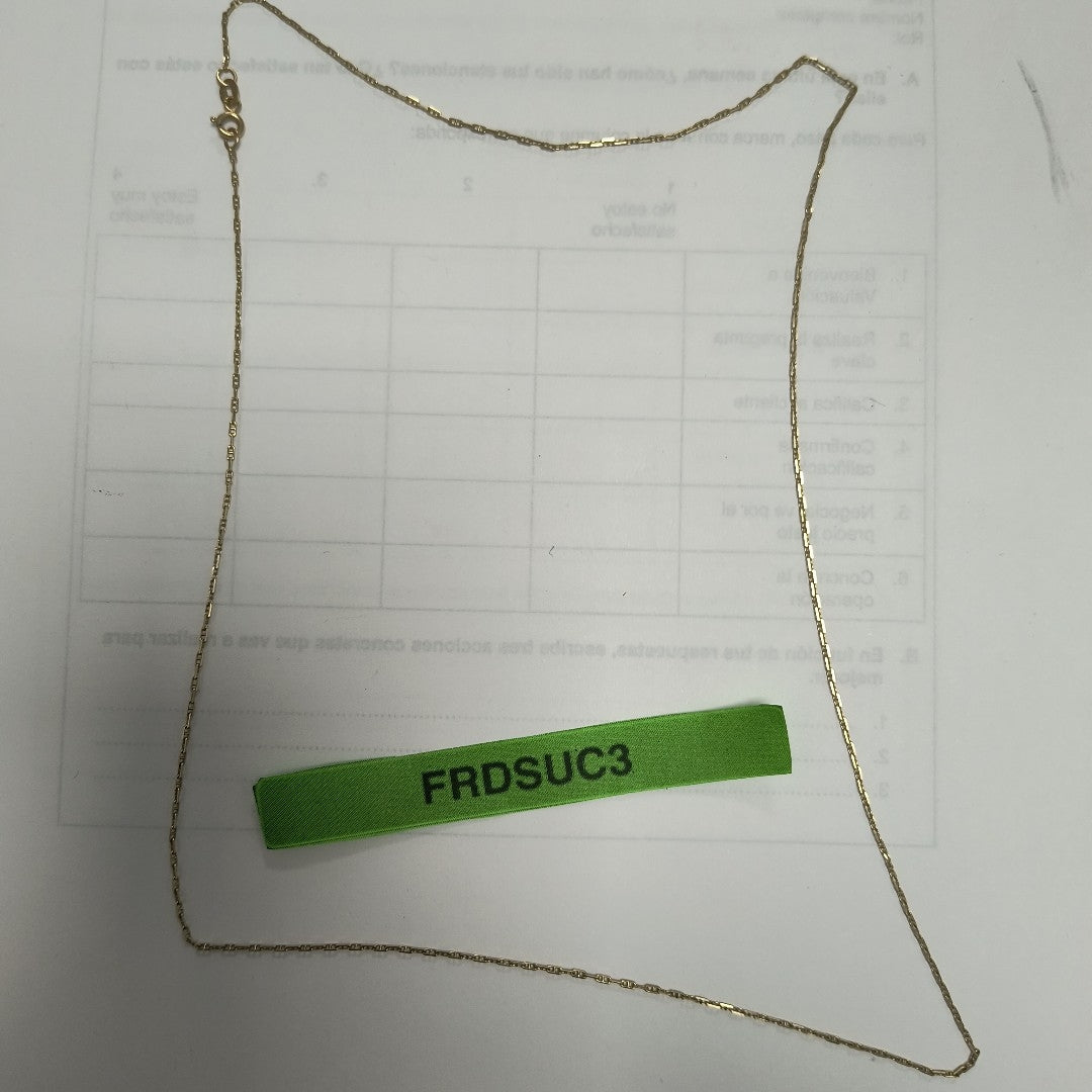 CADENA ORO 14 K 2,50 GRMS (SEMINUEVO)