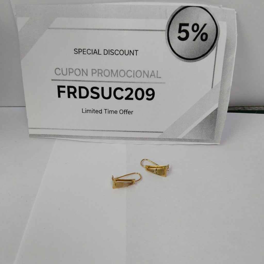 ARETES PAR ORO 10 K 1,10 GRMS (SEMINUEVO)