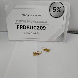 ARETES PAR ORO 10 K 1,10 GRMS (SEMINUEVO)