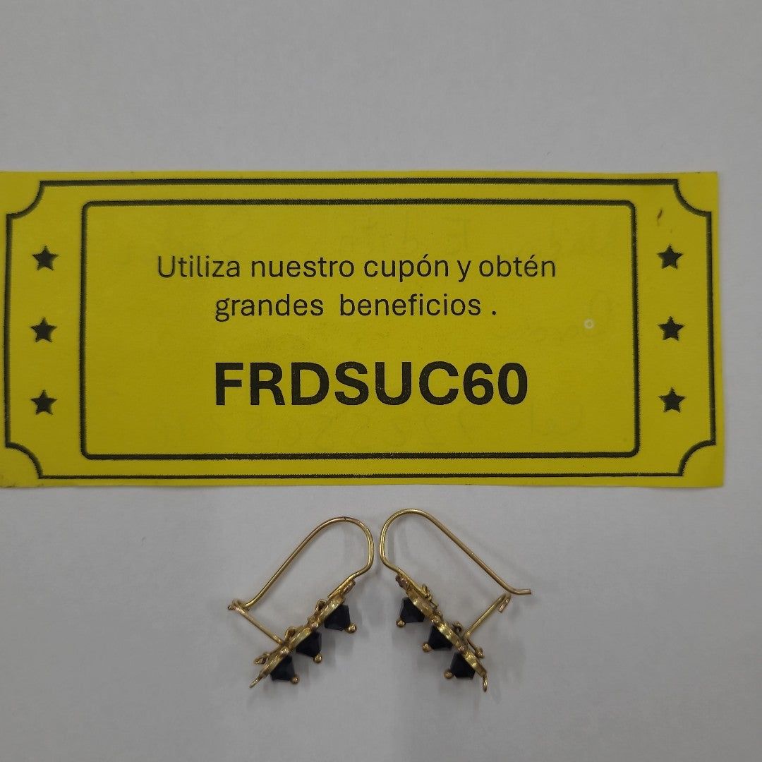 ARETES PAR ORO 14 K 2,30 GRMS (SEMINUEVO)