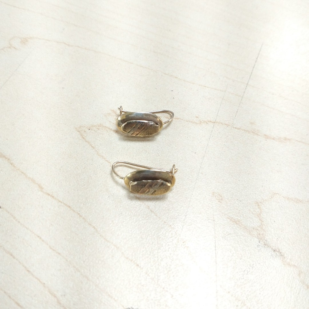 ARETES PAR ORO COMBINADO 10 K 1.4 GRMS (SEMINUEVO)